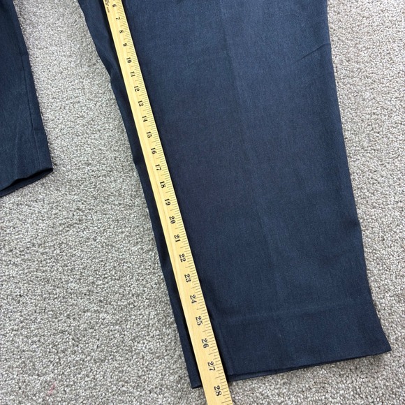 Lane‎ Bryan Womens Pants Size 28W Blue Zip Pocket Cropped Casual Stretch Career - Picture 7 of 8